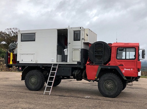 Expedition truck, MAN-KAT1, truck converted into a camper