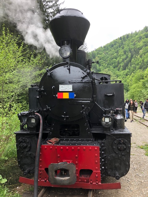 Mocanita steam train, Viseu de Sus, Maramures, Romania